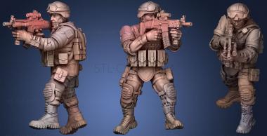 3D model Modern Soldier (STL)